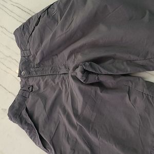 Ski pants, adult medium, gray, pre-owned